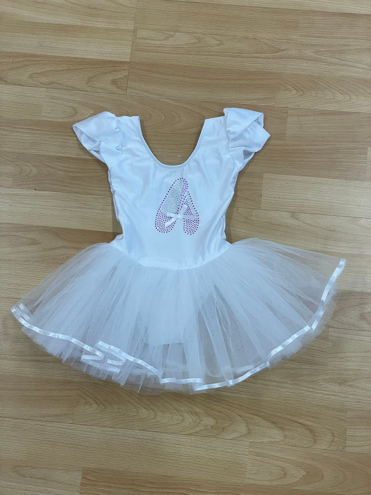 Nieuw wit balletpakje met tutu - maat 116/128, Sport en Fitness, Ophalen of Verzenden, Nieuw, Kleding
