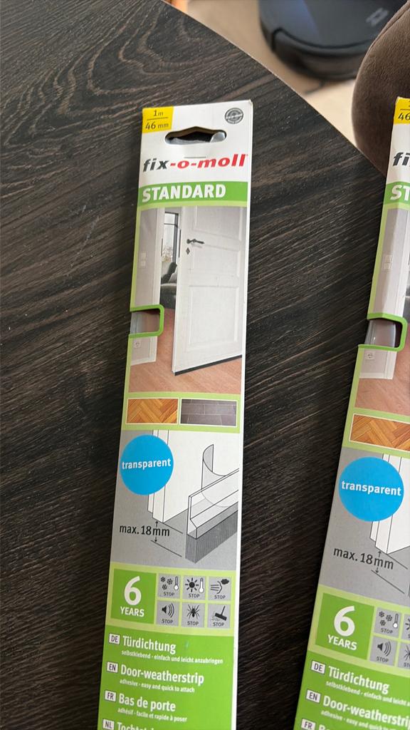 Niet gebruikte tochtstrips, Ophalen, Overige materialen, 12 cm of meer, Nieuw