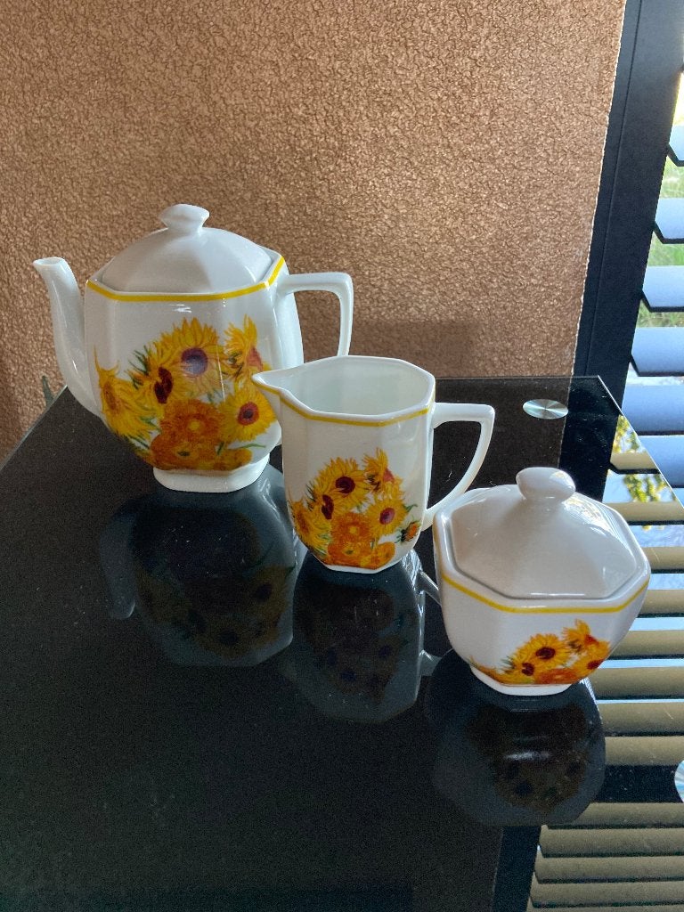 Vincent van Gogh Zonnebloem servies 25 dlg | Atlas Collectie, Ophalen of Verzenden