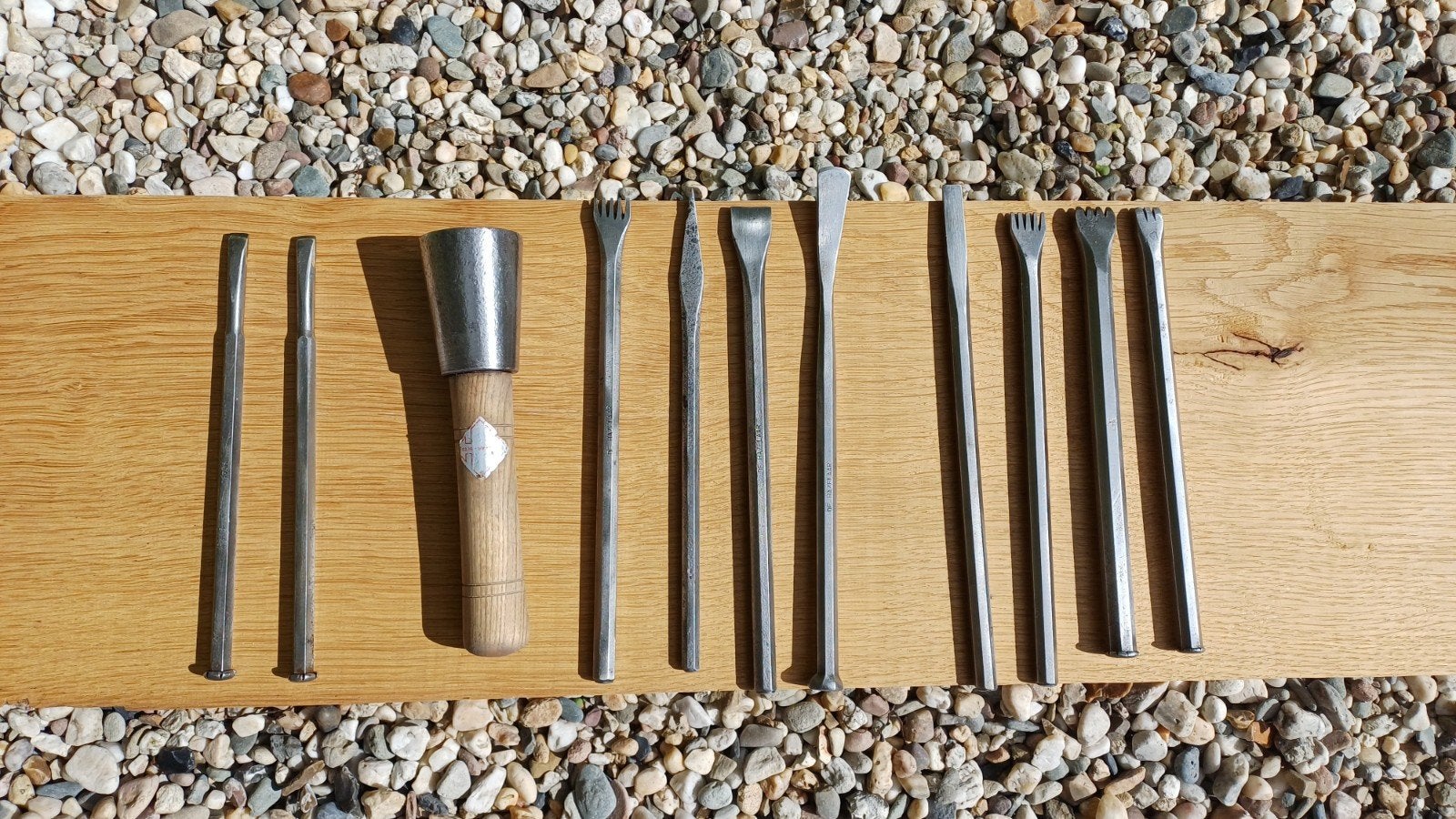 Kompleet beeldhoudbeitel set (OMGF widia, Hazelaar), Ophalen of Verzenden