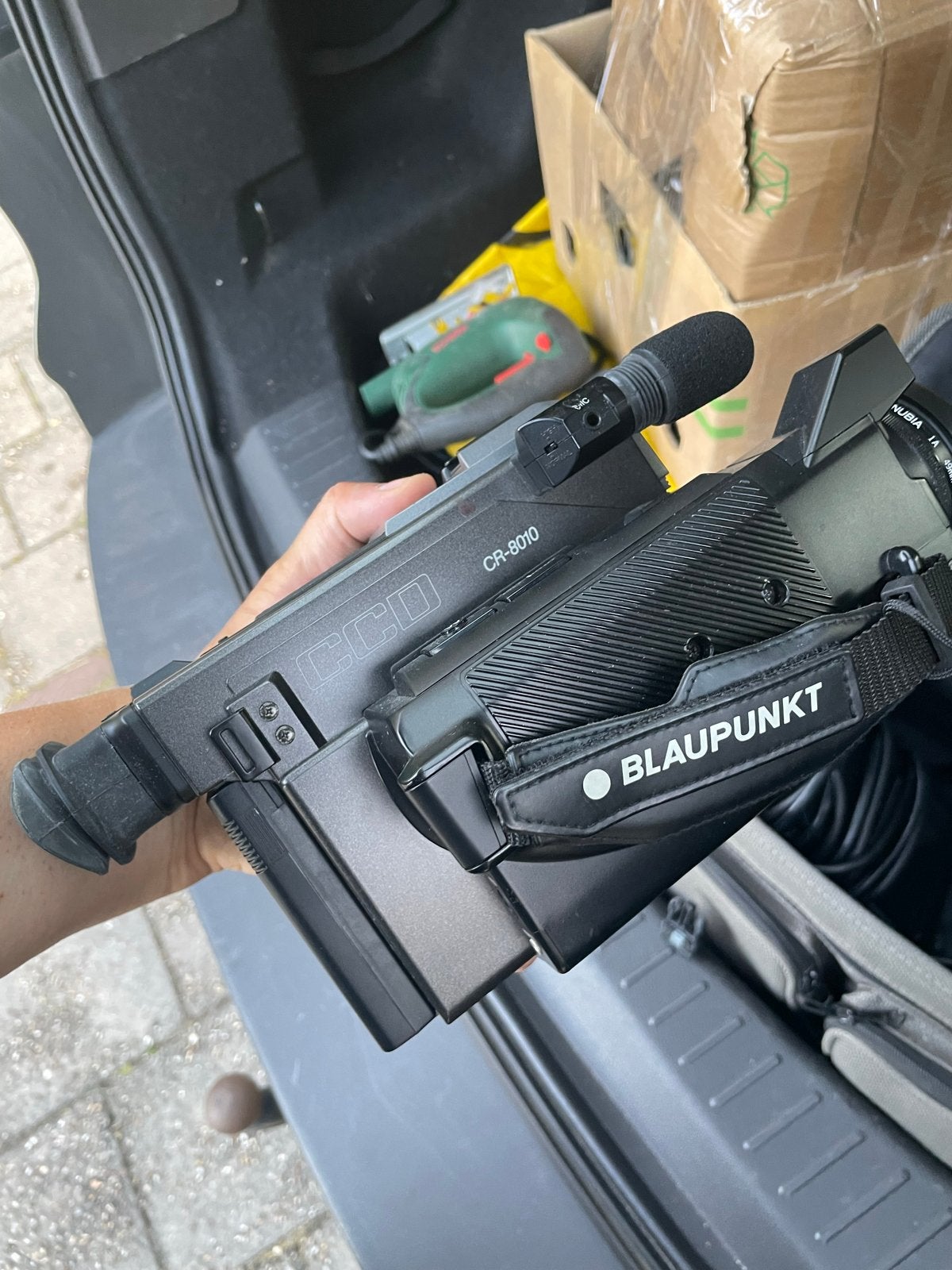 Blaupunkt CCD CR-8010 8mm Videocamera met accessoires, Ophalen of Verzenden, 8mm, Camera