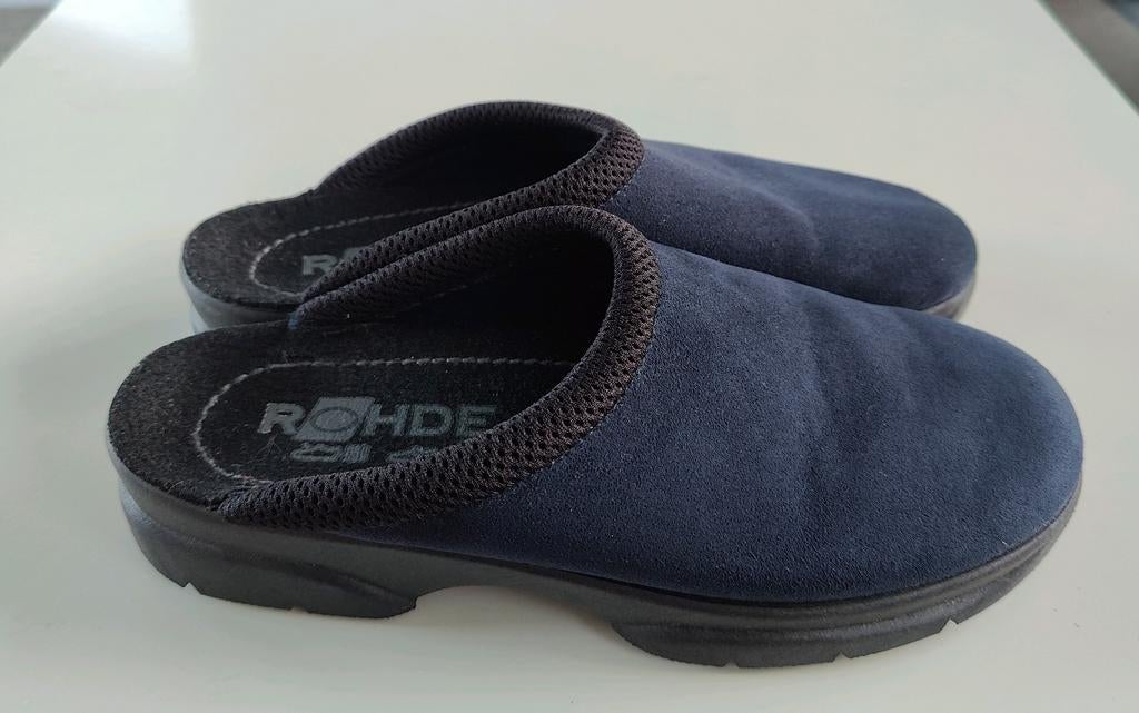 Rohde pantoffels donkerblauw maat 39, Blauw, Rohde, Ophalen of Verzenden, Zo goed als nieuw