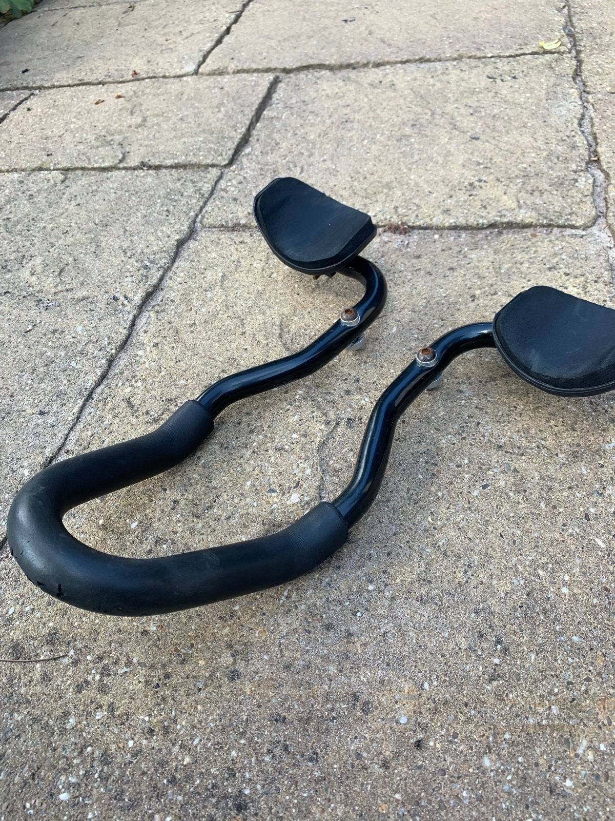 Zwarte opzetstuur voor fiets, Ophalen, Gebruikt, Stuur, Aluminium