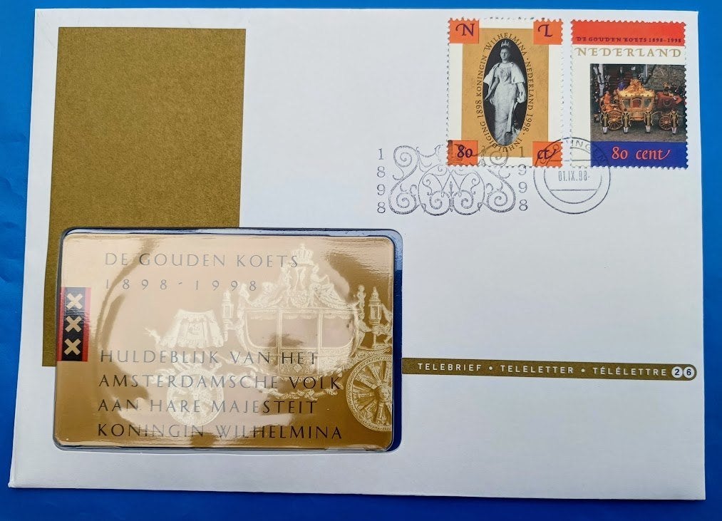 Telebrief 26 De Gouden Koets - 1998, Verzenden, Buitenland