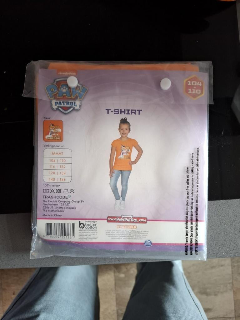 Paw Patrol T-shirt Skye Eenhoorn Maat 104/110 Nieuw, Kinderen en Baby's, Kinderkleding | Maat 104, Ophalen of Verzenden, Nieuw