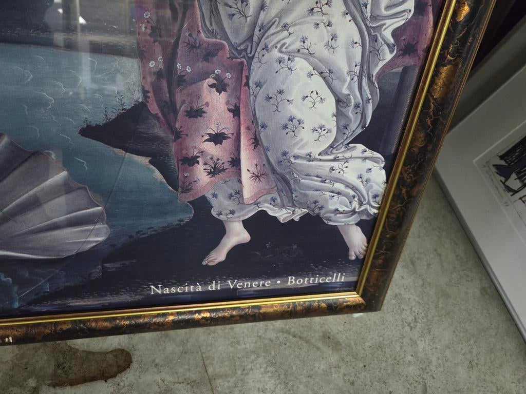 De Geboorte van Venus - Botticelli reproductie, Antiek en Kunst, Ophalen of Verzenden