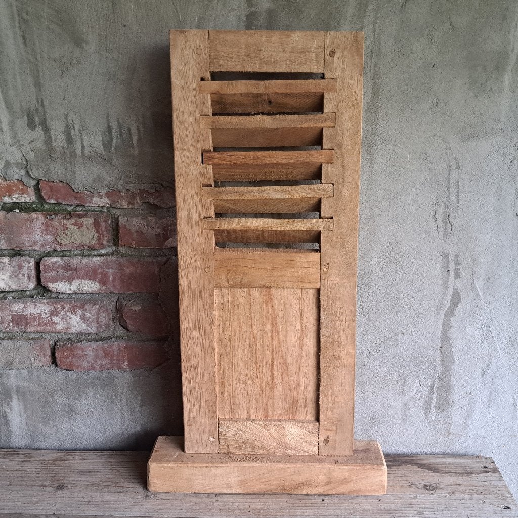 Landelijk houten luik louvreluik op voet *Etage3*, ., Ophalen of Verzenden, Zo goed als nieuw, .