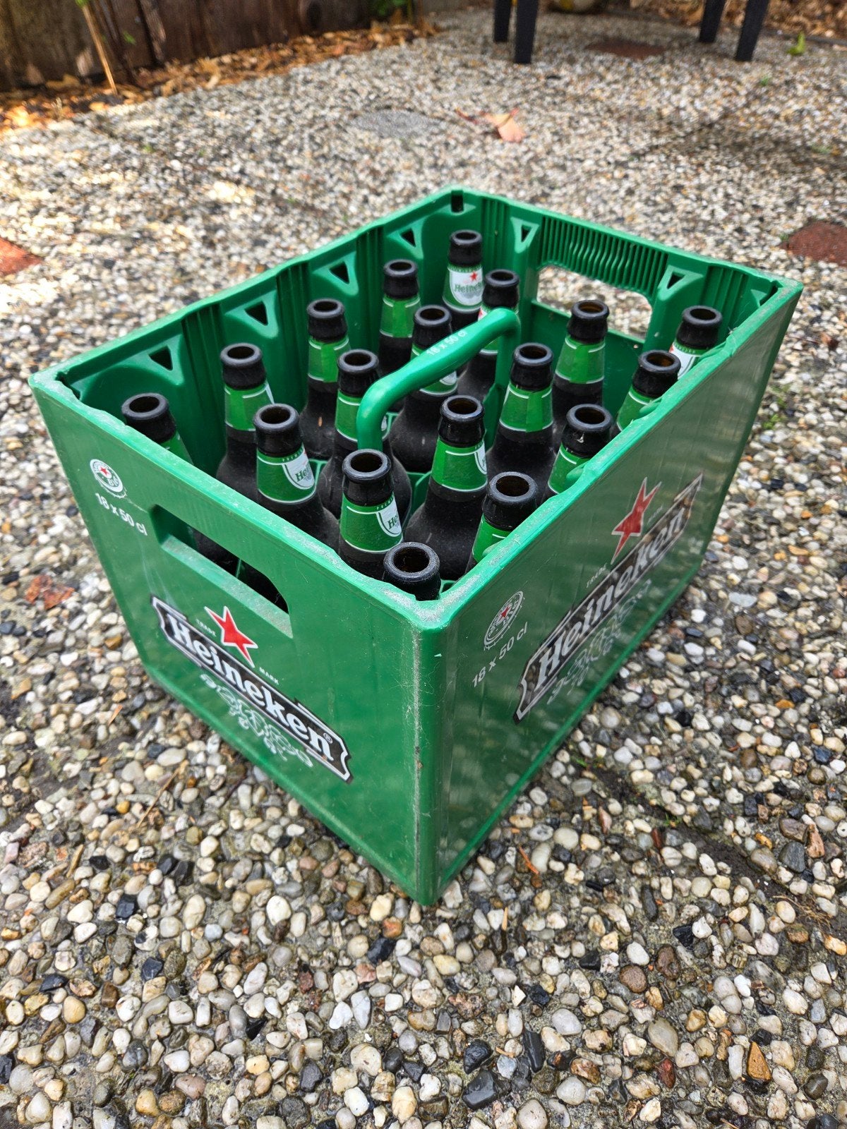 lege oude krat Heineken 50 cl, Ophalen of Verzenden, 60 cm of meer, Krat, Minder dan 35 cm