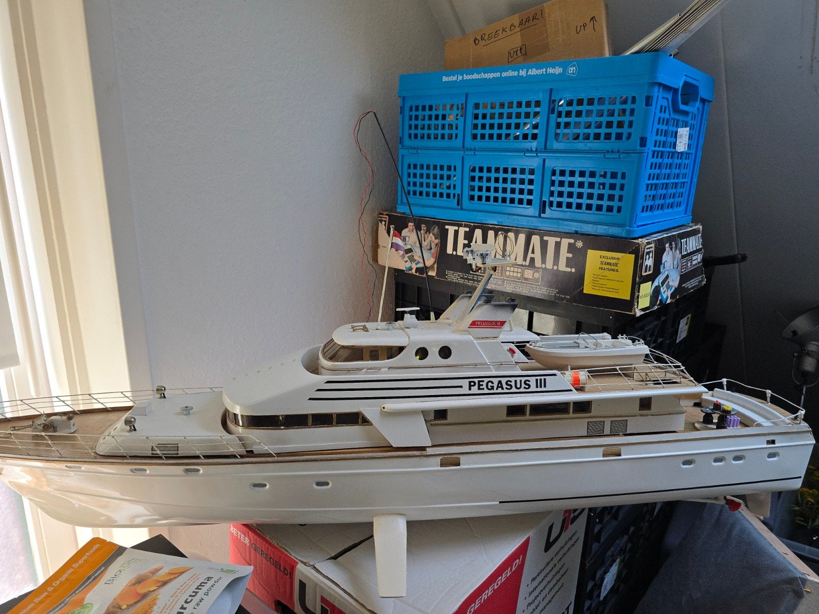 Modelboot Pegasus III, Ophalen
