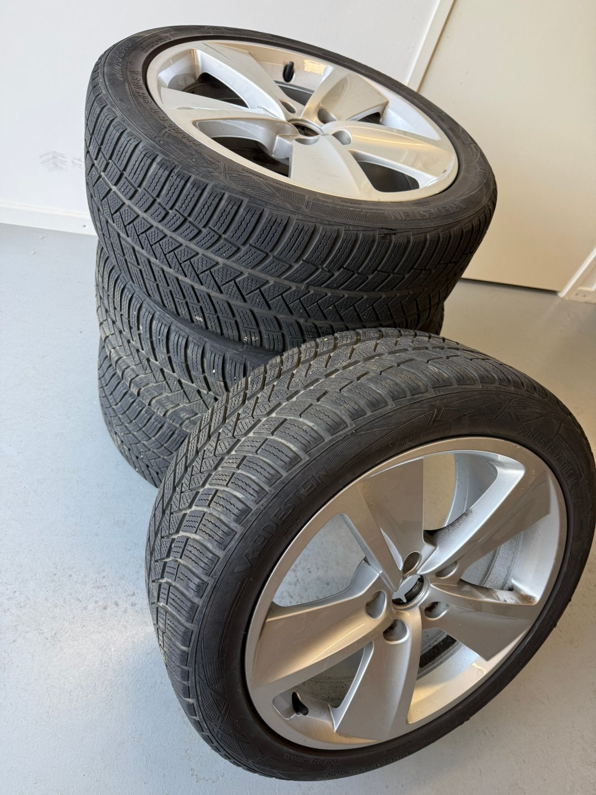 Set winterbanden op velg, Auto-onderdelen, Ophalen, Gebruikt, Banden en Velgen, 17 inch