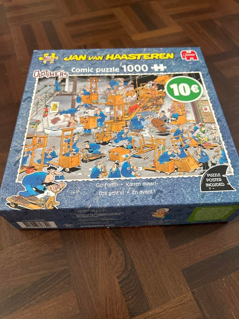 Jan van Haasteren Oldtimers Comic Puzzel 1000 stukjes, Ophalen, 500 t/m 1500 stukjes, Gebruikt, Legpuzzel