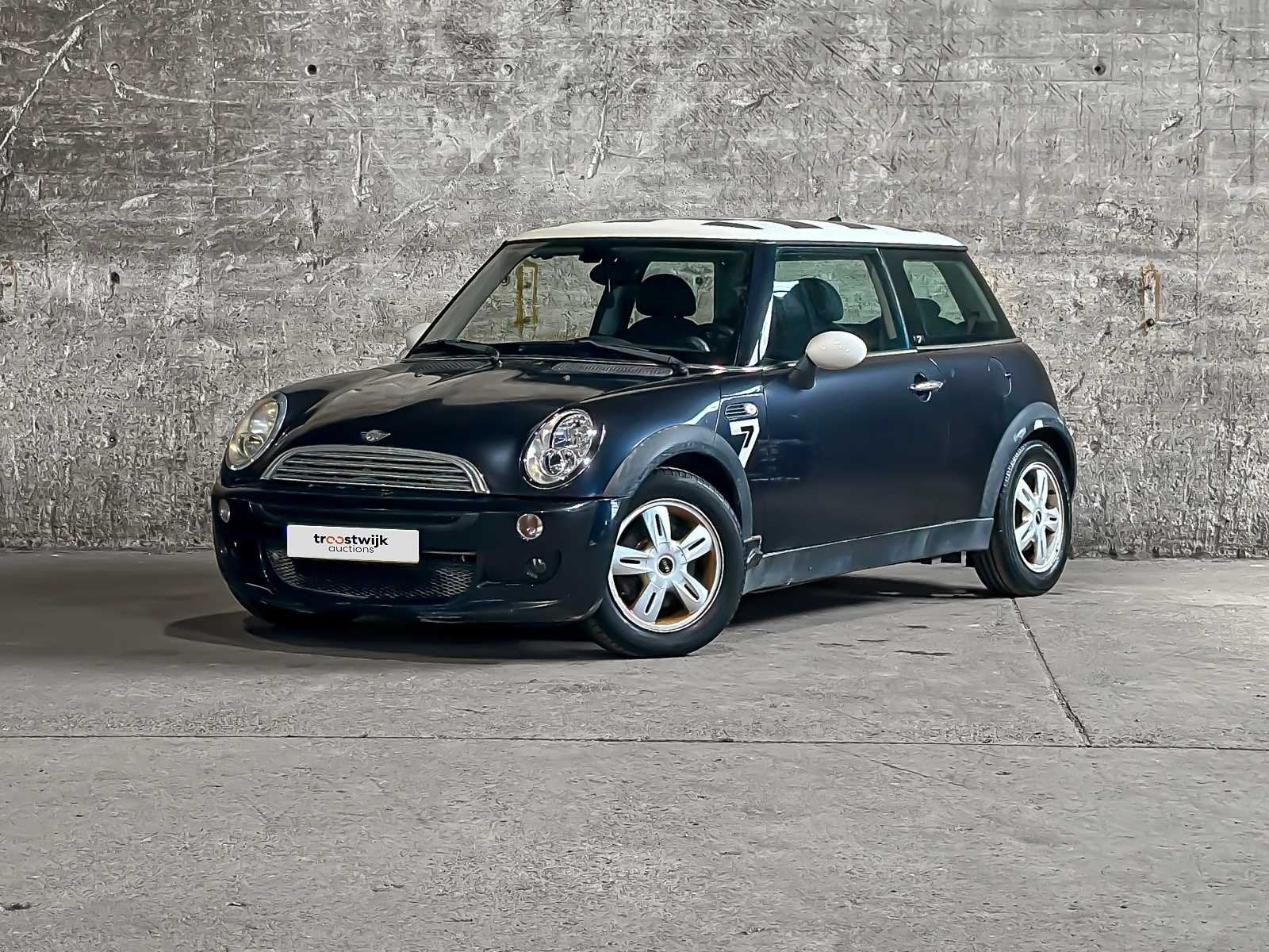 MINI 3-Deurs 1.6 One Pepper 90pk 2006, 43-ZRT-1, Auto's, Gebruikt, 4 stoelen, Zwart, Bedrijf