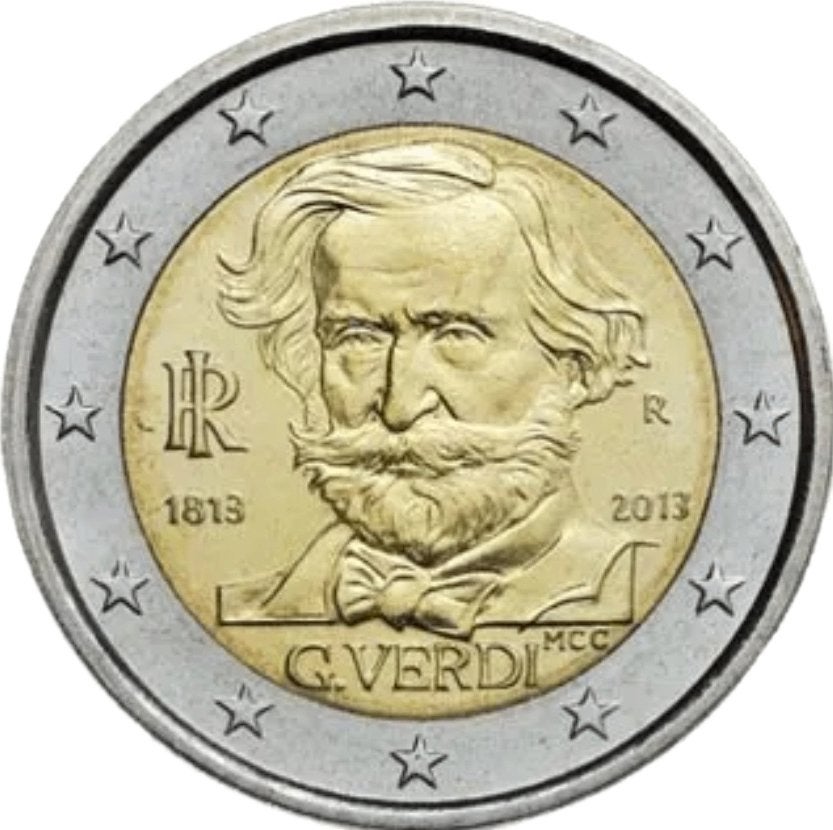 Euromunten, Ophalen of Verzenden, Italië, 2 euro, Losse munt