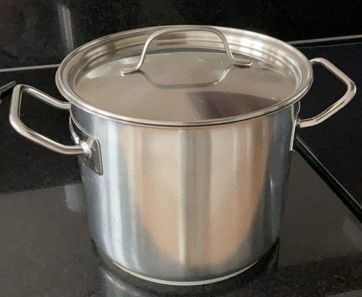 Fissler soep/kookpan rvs, Ophalen, Met deksel, Gebruikt, Fissler