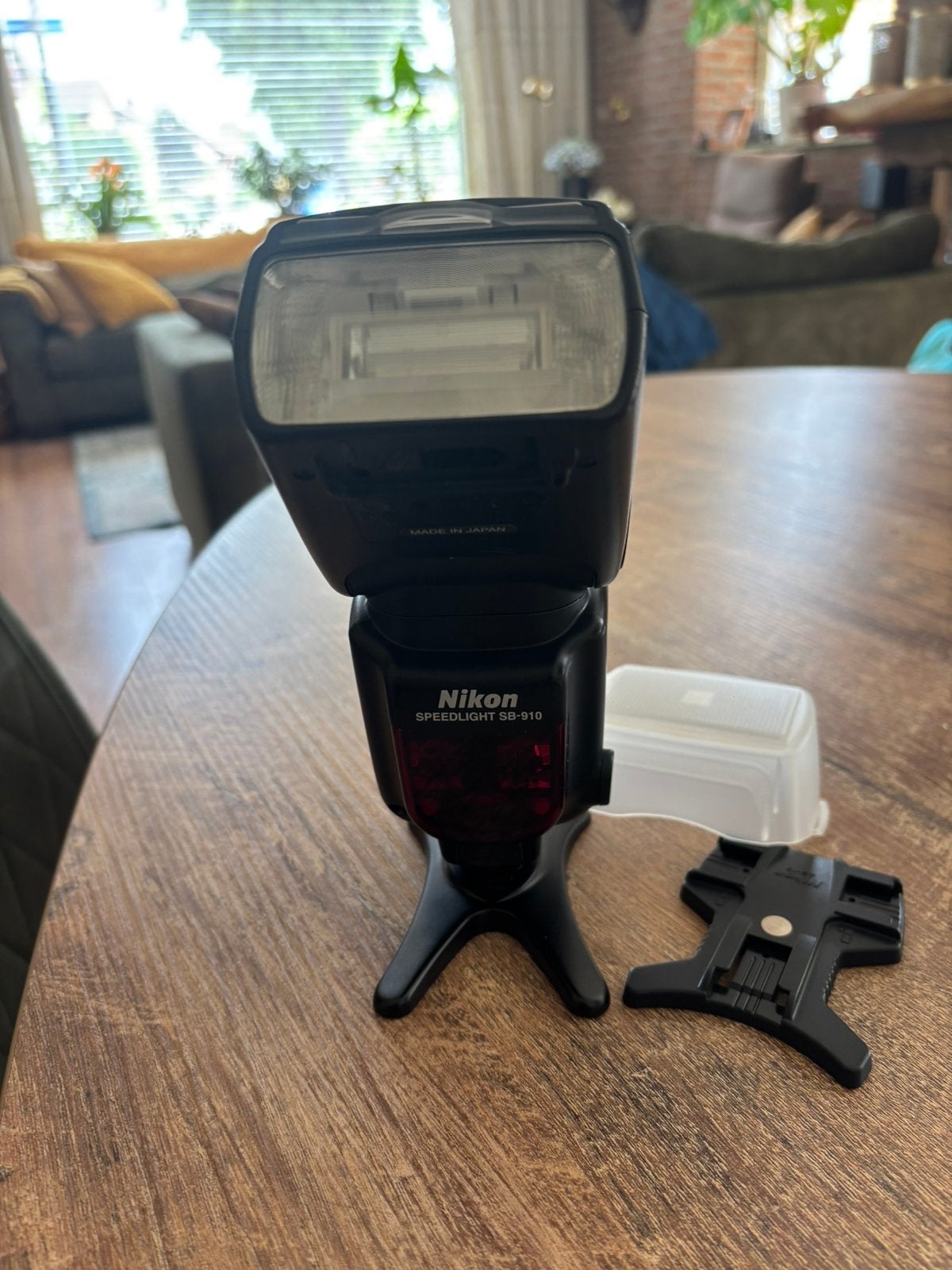 Nikon Speedlight SB-910 flitser met accessoires, Ophalen of Verzenden, Zo goed als nieuw, Nikon, Kantelbaar