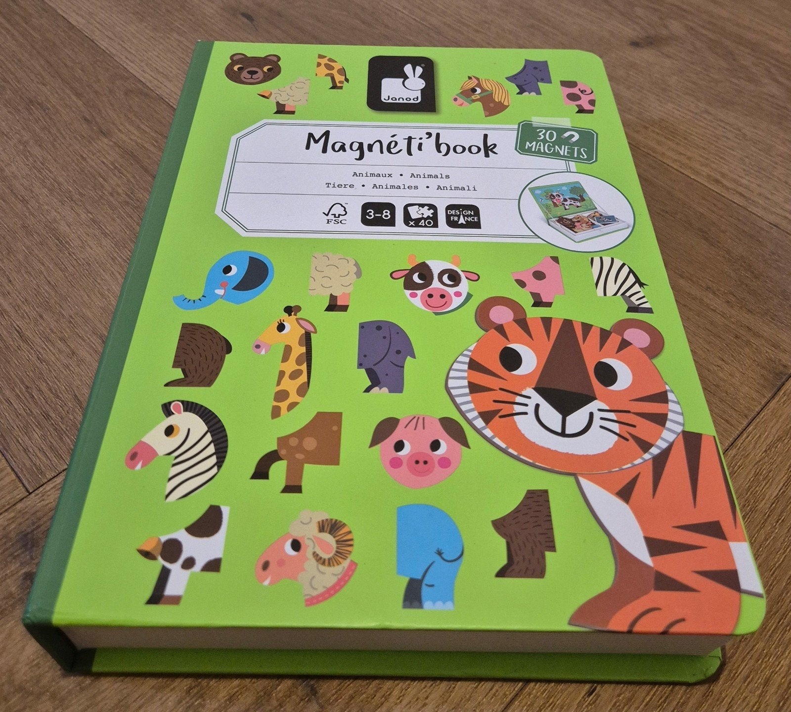 Janod Magneet Boek - Puzzel - Speelgoed, Ophalen of Verzenden, Gebruikt, Janod