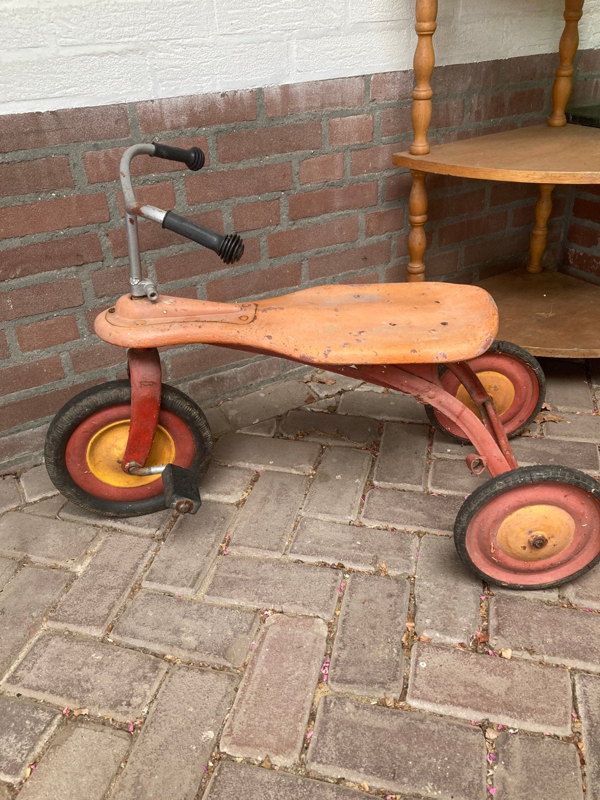 Retro kinder driewieler oranje., Ophalen, Gebruikt