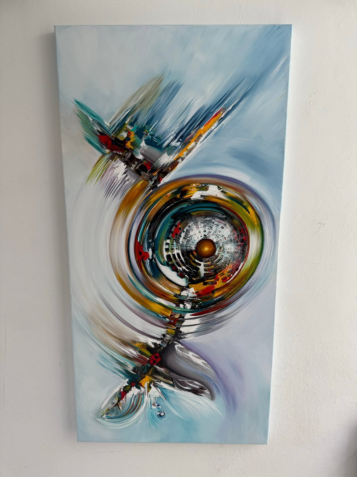 Gena - Wheel of Time - Origineel Abstract Schilderij, Ophalen, Abstract, Acrylverf, Echtheidscertificaat