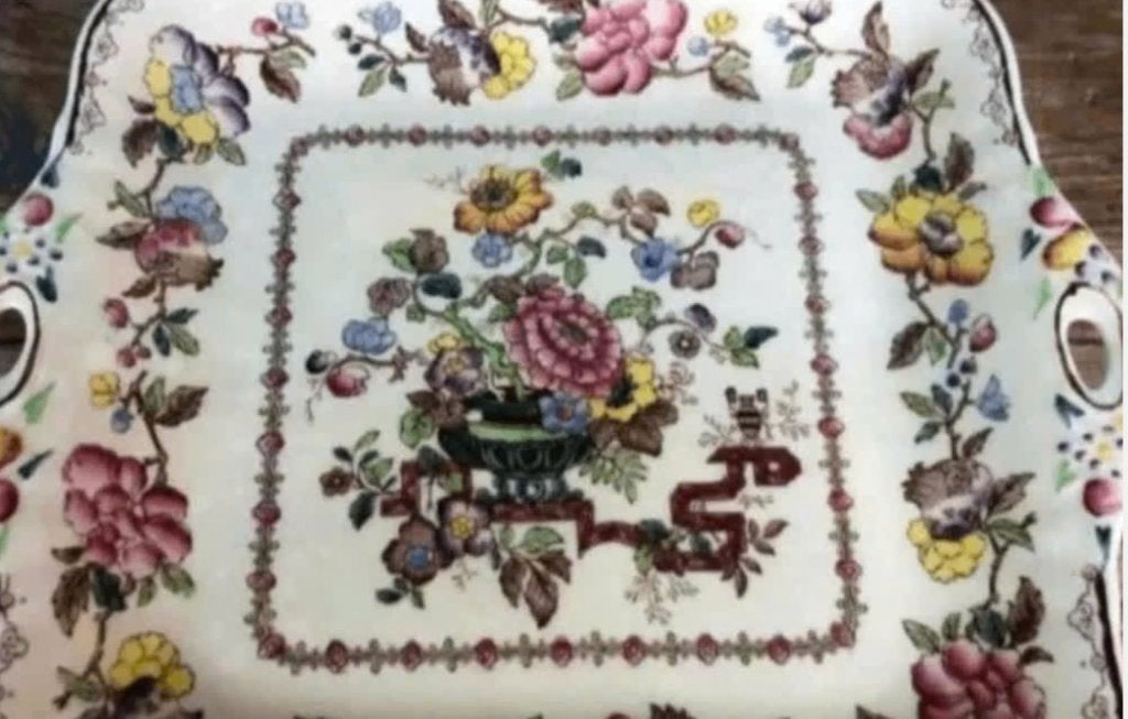 Mason's England porseleinen schaal - vintage - 27 x 23 cm, Antiek en Kunst, Ophalen of Verzenden