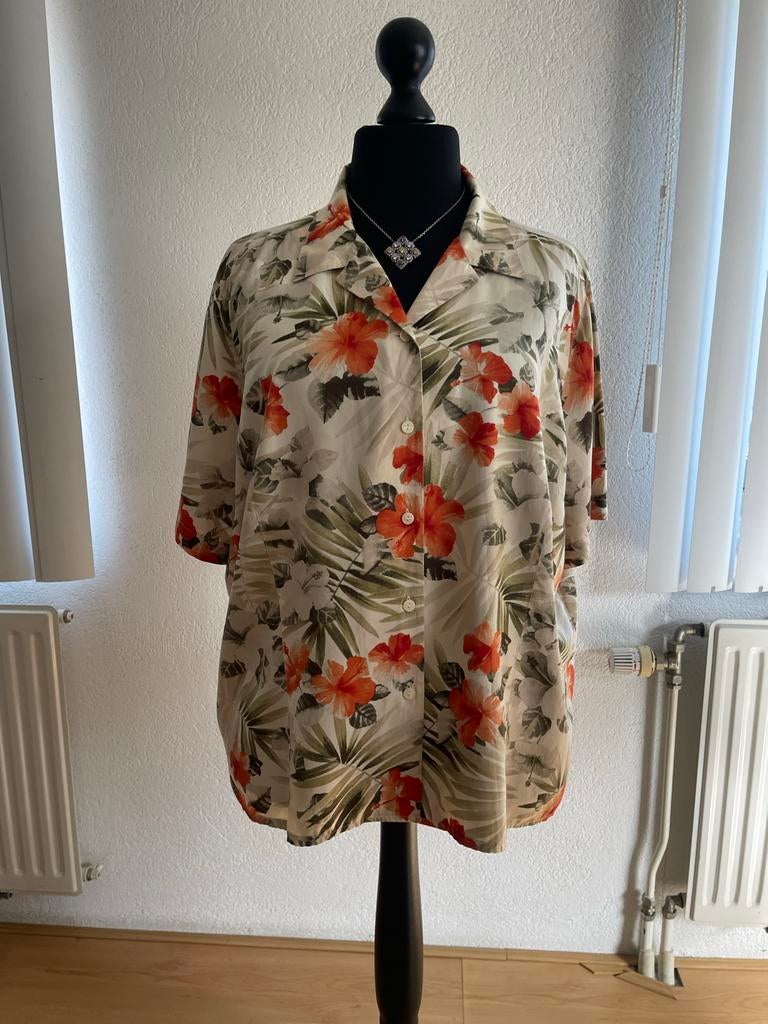 Liz Claiborne Elisabeth blouse zijde/katoen zomers maat 3 (5, Kleding | Dames, Ophalen of Verzenden, Zo goed als nieuw, Maat 46/48 (XL) of groter