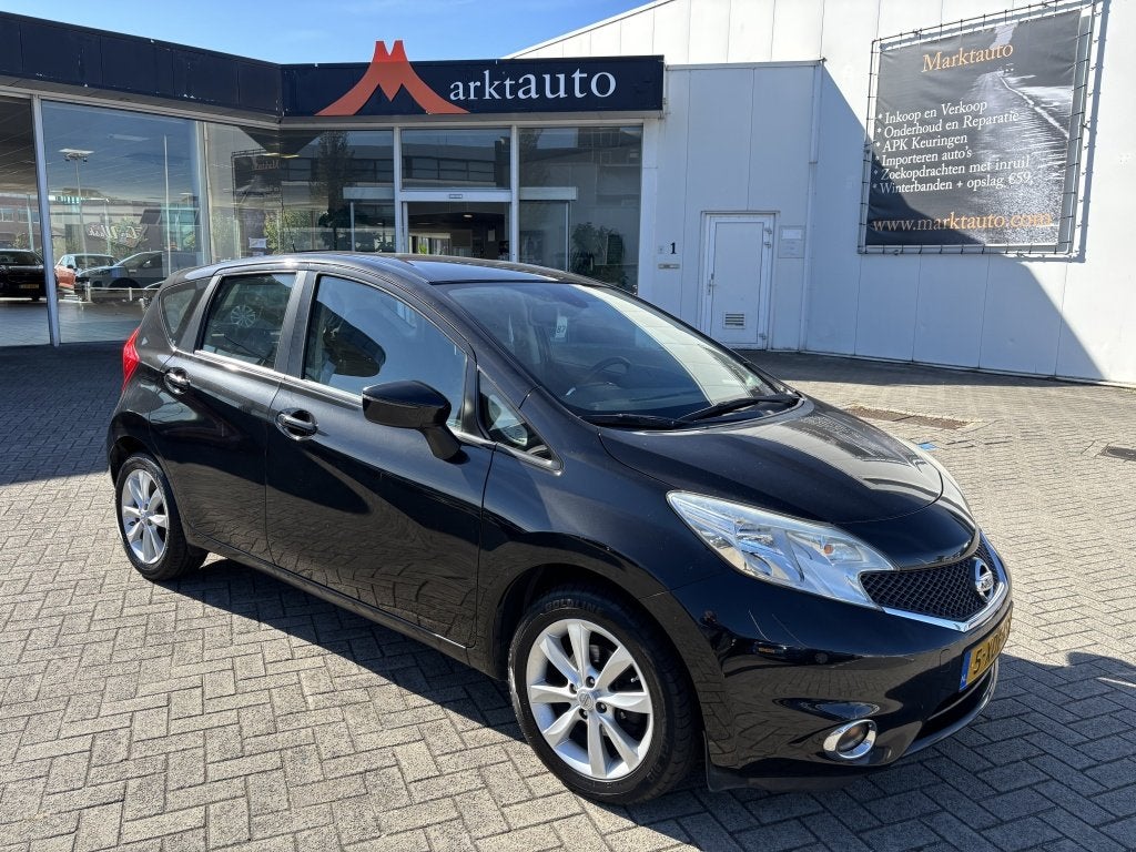 Nissan Note 1.2 DIG-S Connect Edition Camera Navi Cruise Blu, Auto's, Voorwielaandrijving, Stof, Gebruikt, Zwart