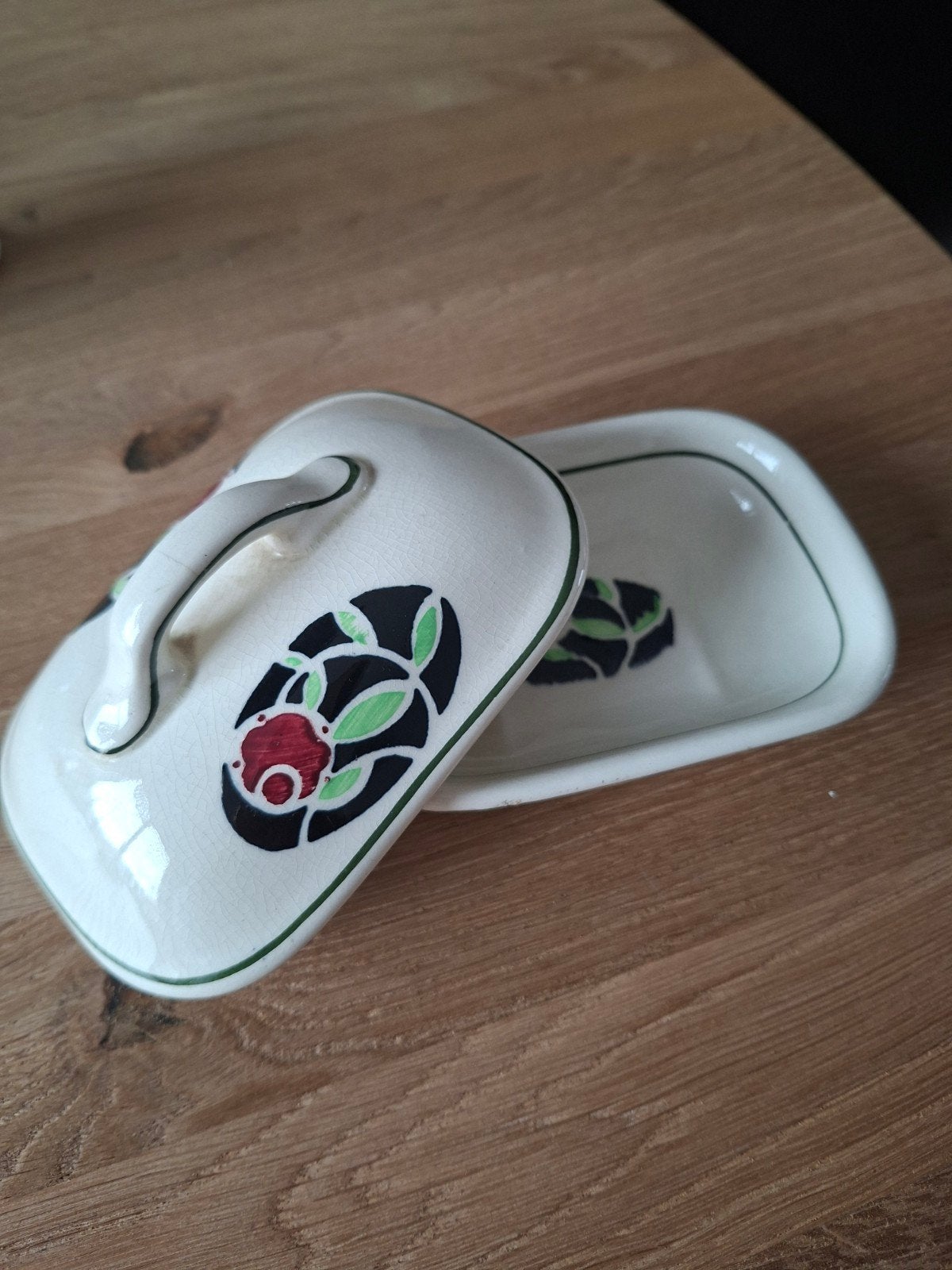 Vintage Zeepbakje - Zwart, Crème, Rood, Groen, Ophalen of Verzenden