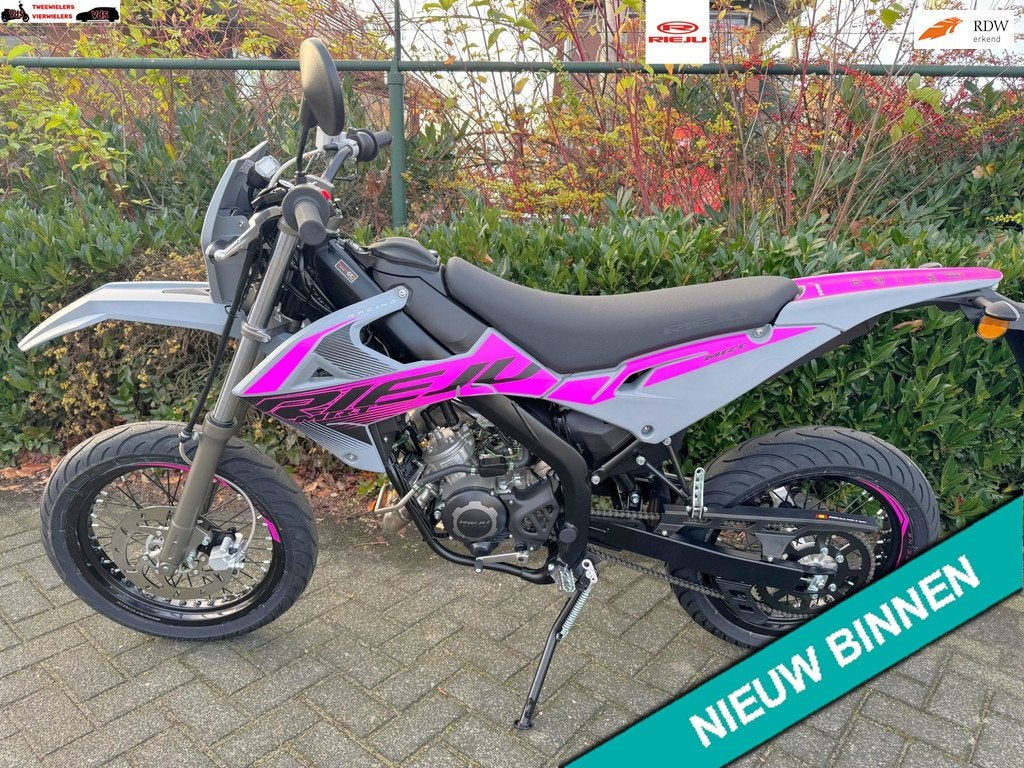 Rieju MRT SM 50 E5+ NIEUW MATT GREY / ROSE BETAAL met in3, Fietsen en Brommers, R
r  r, NL, 49 cc, 6 versnellingen, R