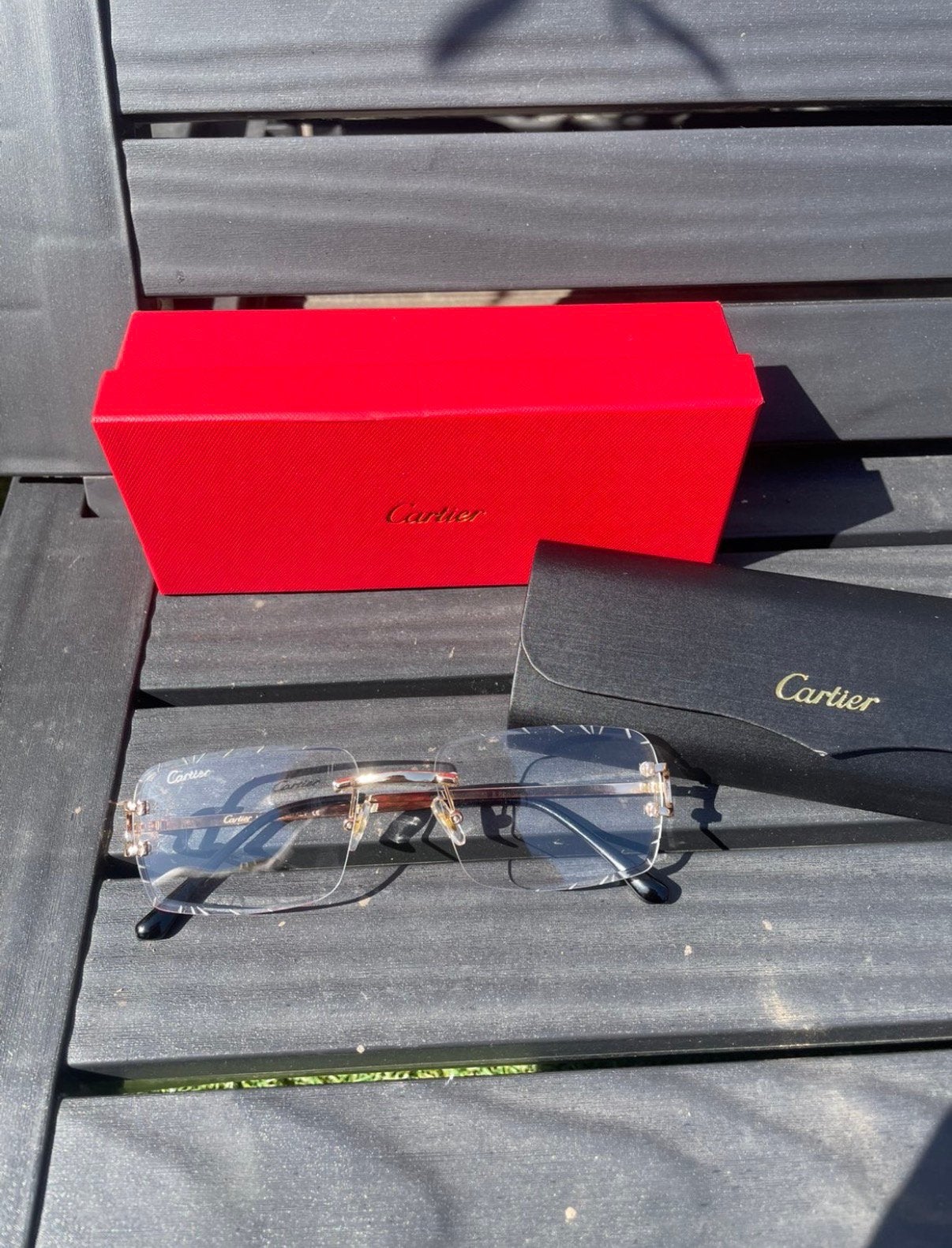 Cartier bril, Sieraden, Tassen en Uiterlijk, Zonnebrillen en Brillen | Heren, Ophalen of Verzenden, Zo goed als nieuw, Bril, Overige merken