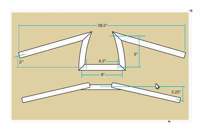 Stuur Bobber Chopper Z-BAR, Ophalen, Gebruikt