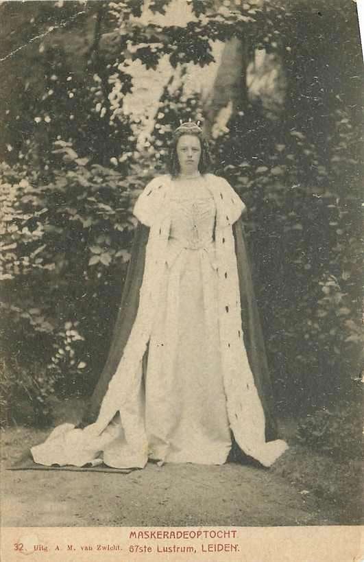 377-142-019 Leiden Maskerade optocht, Verzenden, Voor 1920, Zuid-Holland