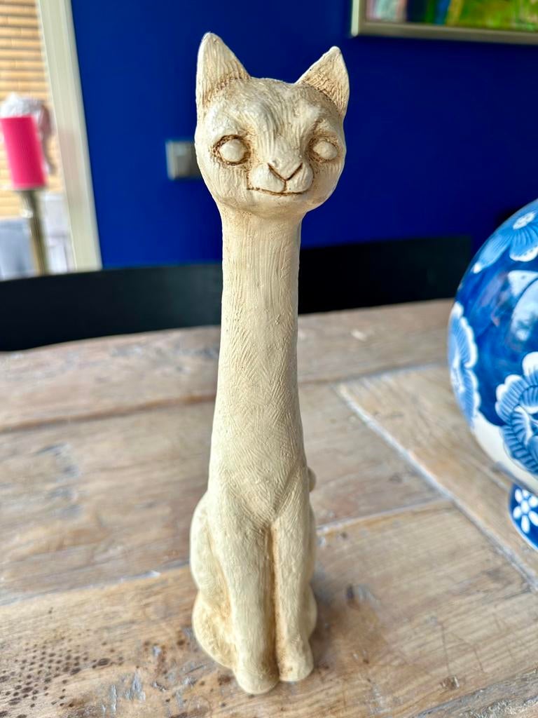 Vintage Mat Wanders beeld van een kat, Ophalen, Zo goed als nieuw, Dier