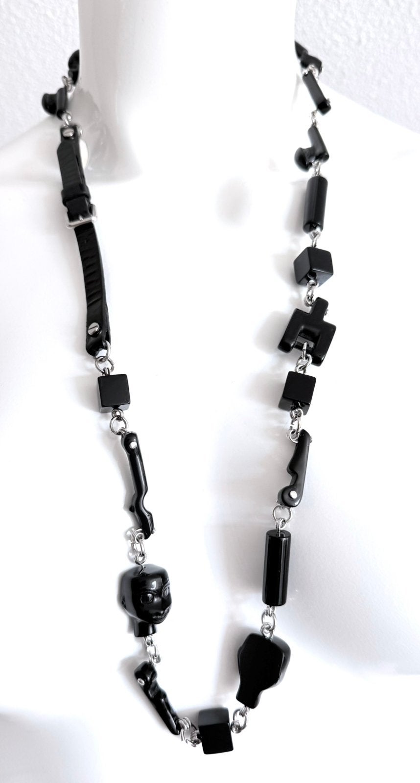 MIU MIU ZELDZAME  "DOLL PARTS" KETTING, WAARDE €900,- 💛💛💛, Sieraden, Tassen en Uiterlijk, Kettingen, Ophalen of Verzenden, Zo goed als nieuw