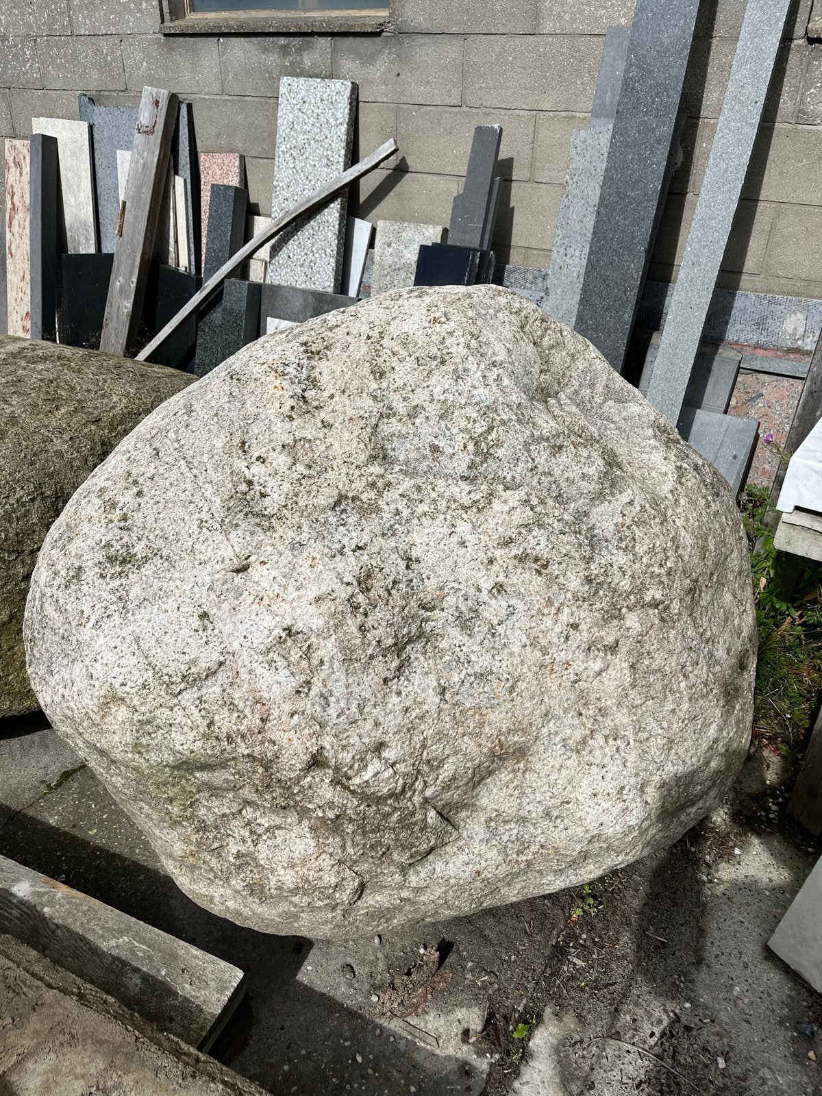 Grote zwerfkei voor tuin of landschapsinrichting, Ophalen, Gebruikt, Graniet, Kei