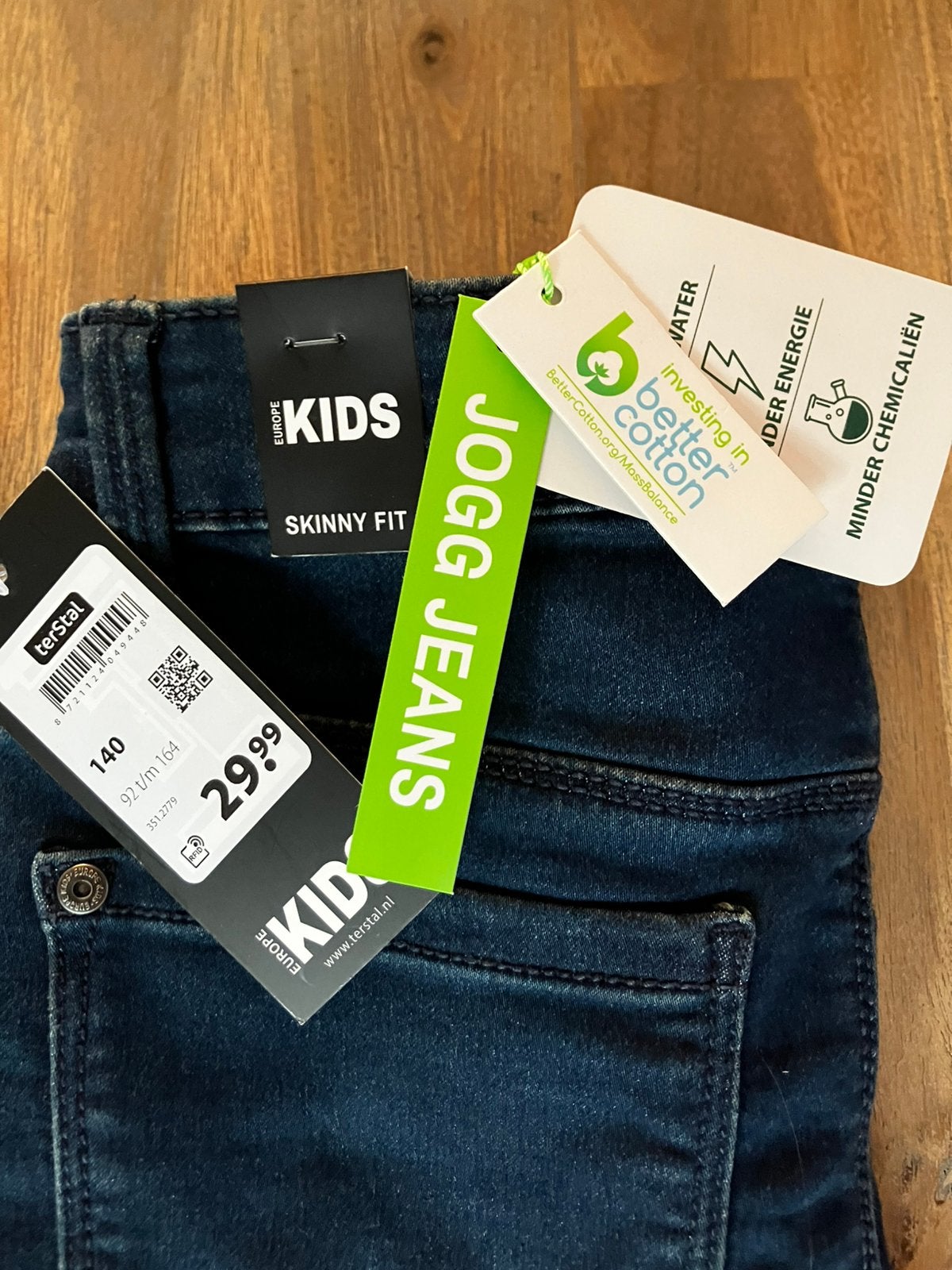 Skinny jeans maat 140/146, Kleding | Heren, Ophalen of Verzenden, Nieuw, Blauw