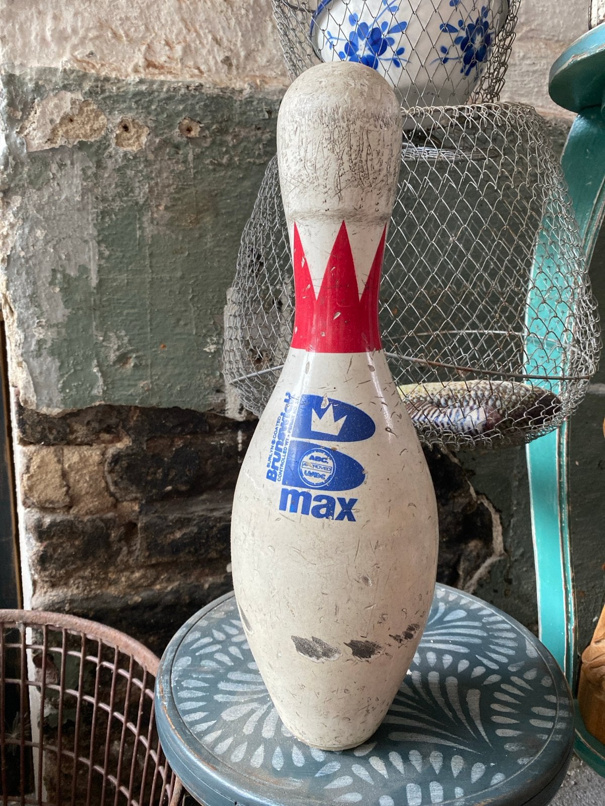 Vintage Brunswick Bowling Pin - Decoratie, Ophalen of Verzenden, Gebruikt