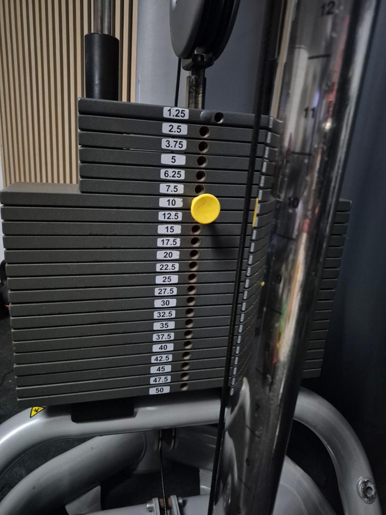 Technogym ercolina adjustable pulley met 50kg steekgewicht, Ophalen, Gebruikt, Overige typen