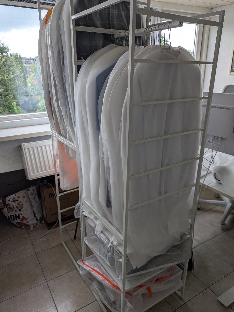 Kledingkastcombinatie, Ophalen, Gebruikt, 100 tot 150 cm, Metaal