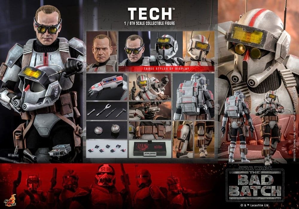 Hot Toys TMS098 Star Wars The Bad Batch Tech, West Campus 1 76863 Herxheim (DE), Heo GmbH, Nieuw, Ophalen of Verzenden