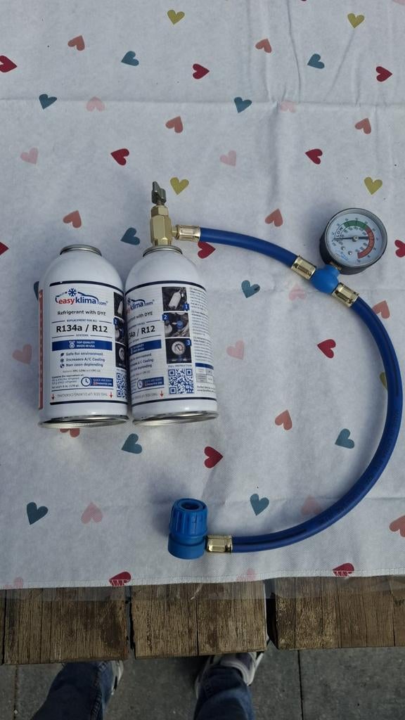 Easyklima R134a / R12 koelmiddel met dye, 3/4 vol, Ophalen of Verzenden, Gebruikt