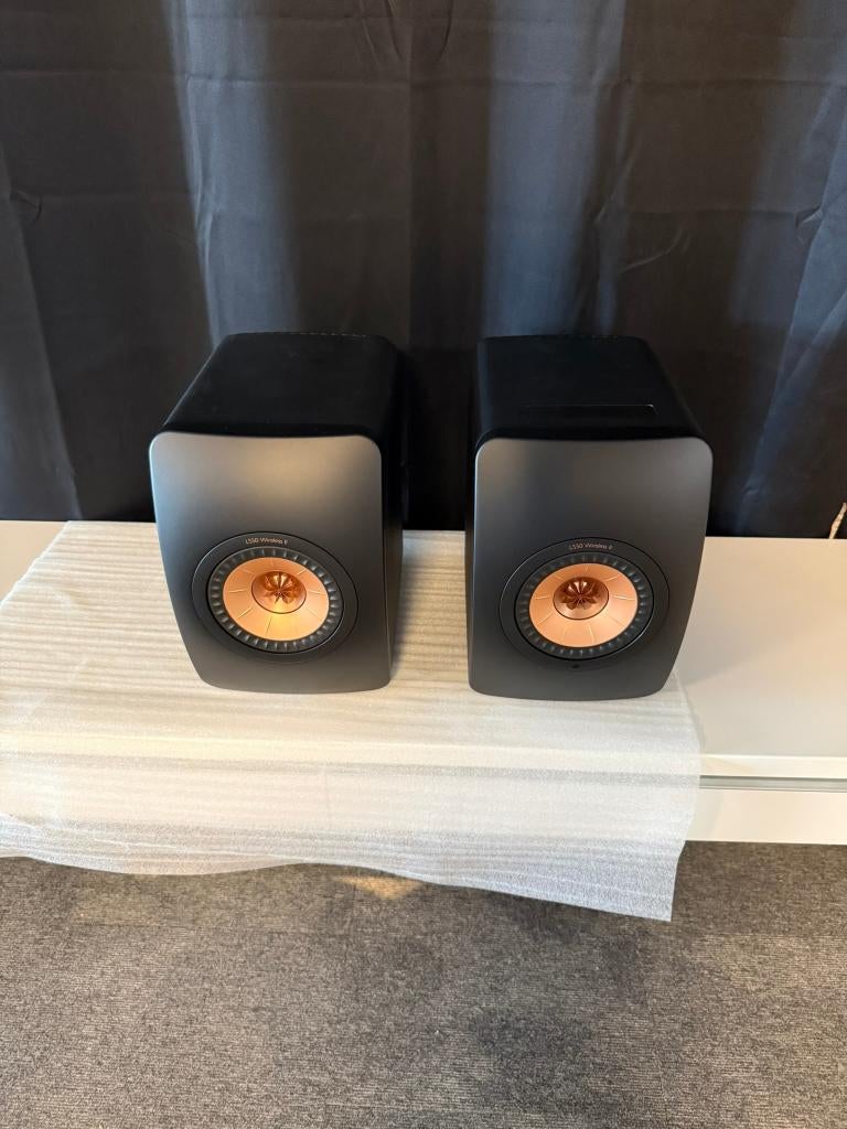 KEF LS50 Wireless II – Black | Als nieuw | Dealer garantie, Audio, Tv en Foto, Luidsprekers, Overige merken, Ophalen of Verzenden
