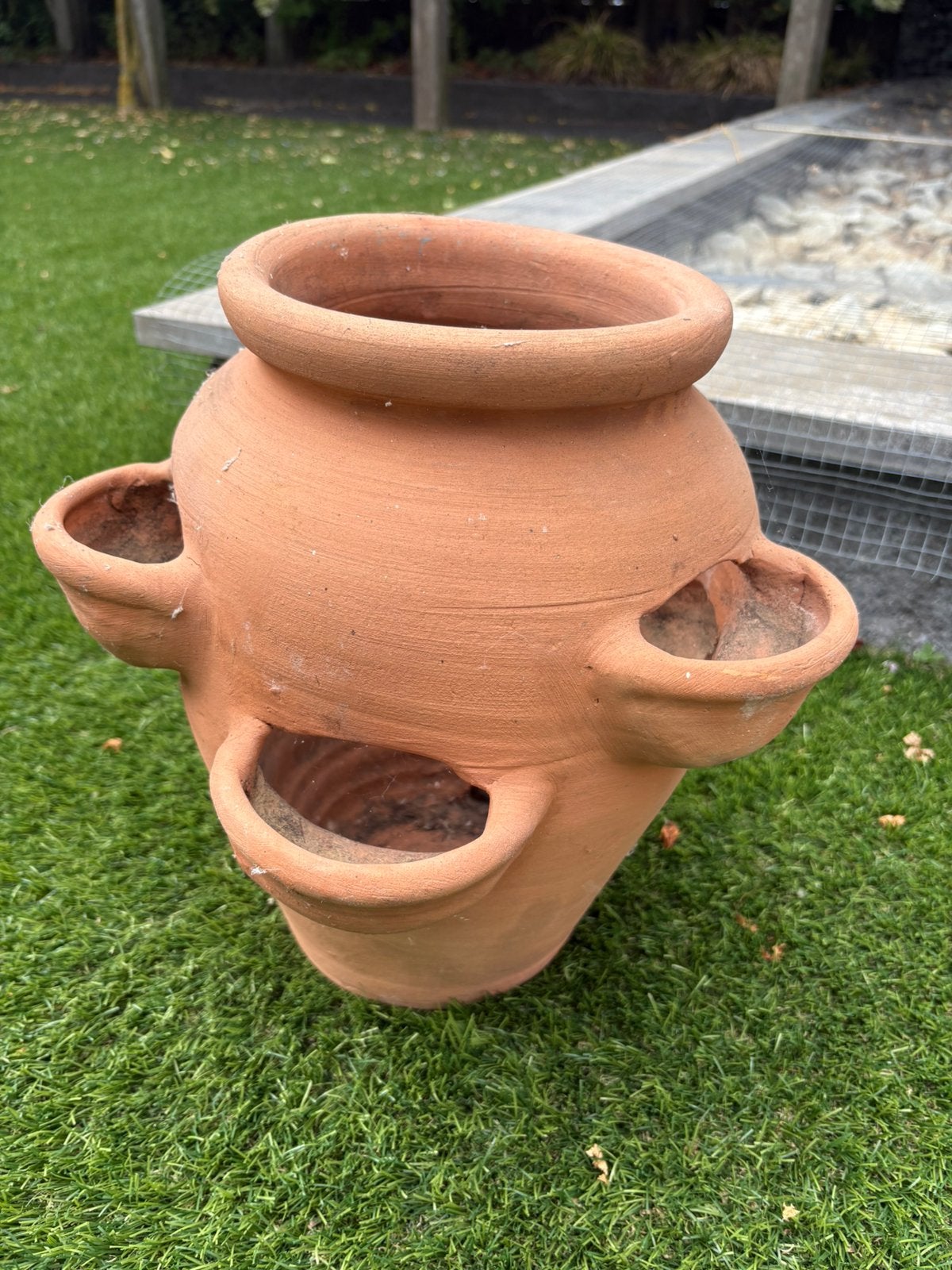 Aardbeienpot 35 cm hoog, Tuin en Terras, Ophalen of Verzenden, Zo goed als nieuw