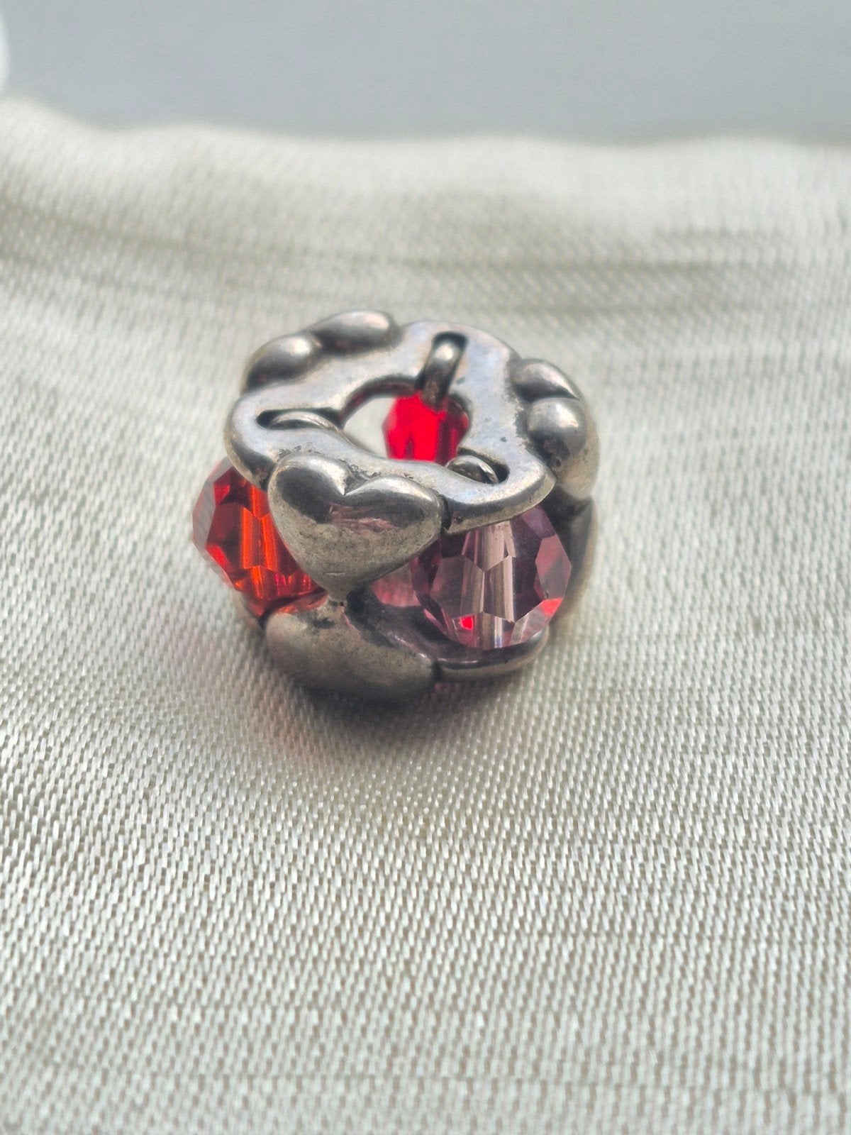 Trollbeads Valentijn Bedel, Gebruikt, Glas of Kristal, Ophalen of Verzenden, Trollbeads