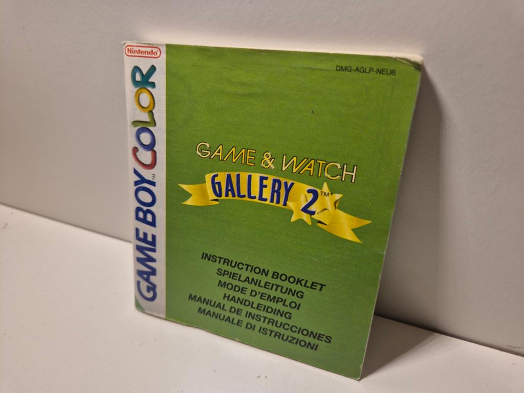 Boekje van Game & Watch Gallery 2 GBC, Avontuur en Actie, 1 speler, Ophalen of Verzenden, Zo goed als nieuw