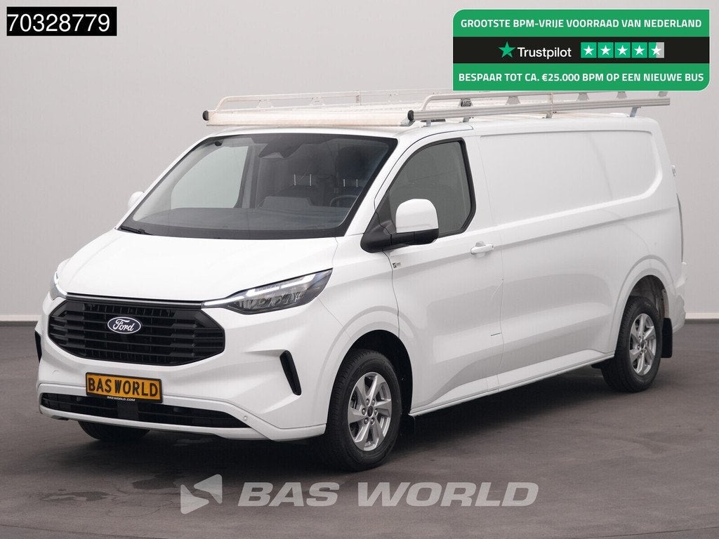Ford Transit Custom 170pk Automaat L2H1 Trekhaak LED Xenon A, Auto's, Bestelauto's, Stof, Gebruikt, Euro 6, 4 cilinders