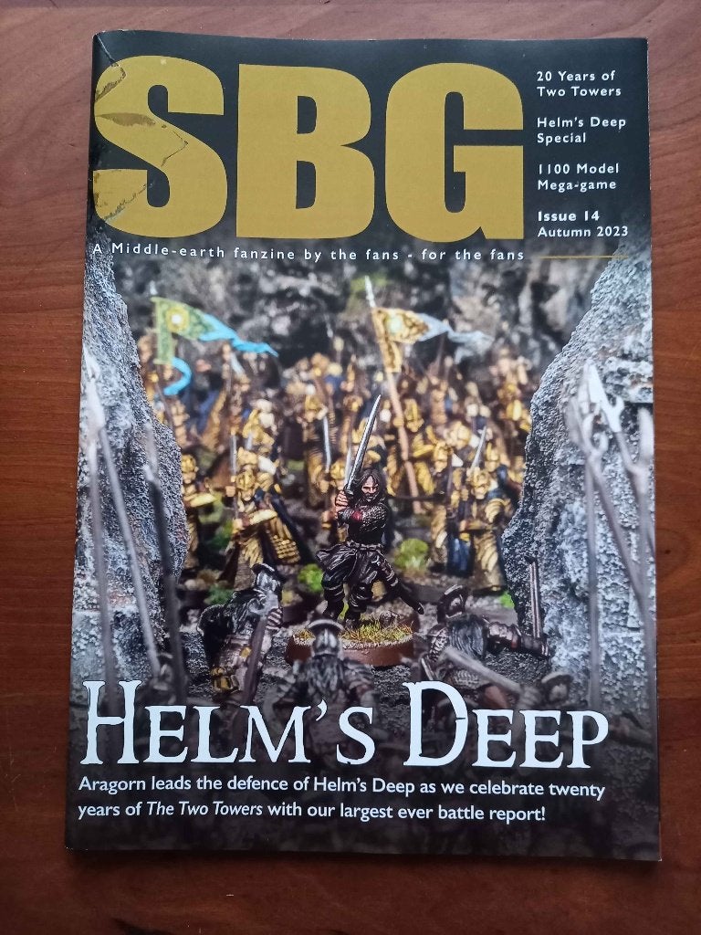 SBG fanzine issue 14 Helm's Deep magazine LOTR MESBG, Ophalen of Verzenden, Zo goed als nieuw, Lord of the Rings, Boek of Catalogus