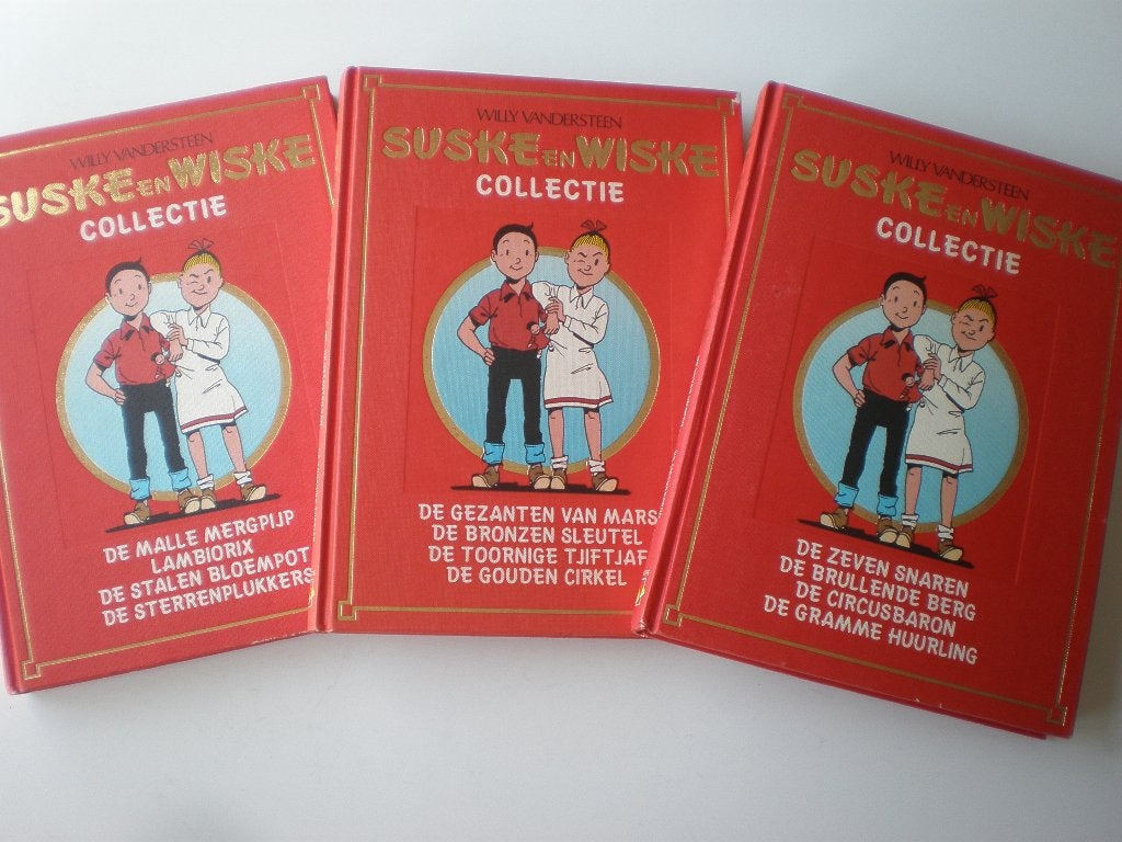 3 stripboeken Suske en Wiske Collectie, Boeken, Gelezen, Willy Vandersteen, Ophalen of Verzenden, Meerdere stripboeken