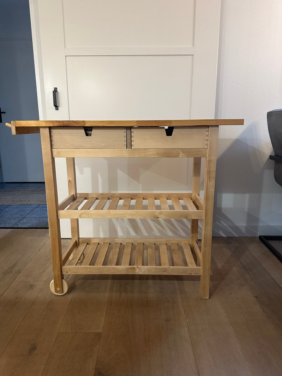 Ikea trolley /roltafel Forhoja, Ophalen, 50 tot 100 cm, Zo goed als nieuw, Minder dan 100 cm