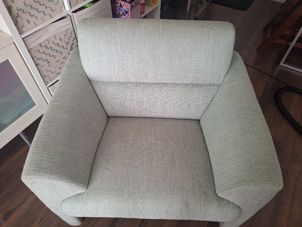 Montèl fauteuil – lichtgroen – stevig en comfortabel, Ophalen, Gebruikt, 75 tot 100 cm, 50 tot 75 cm