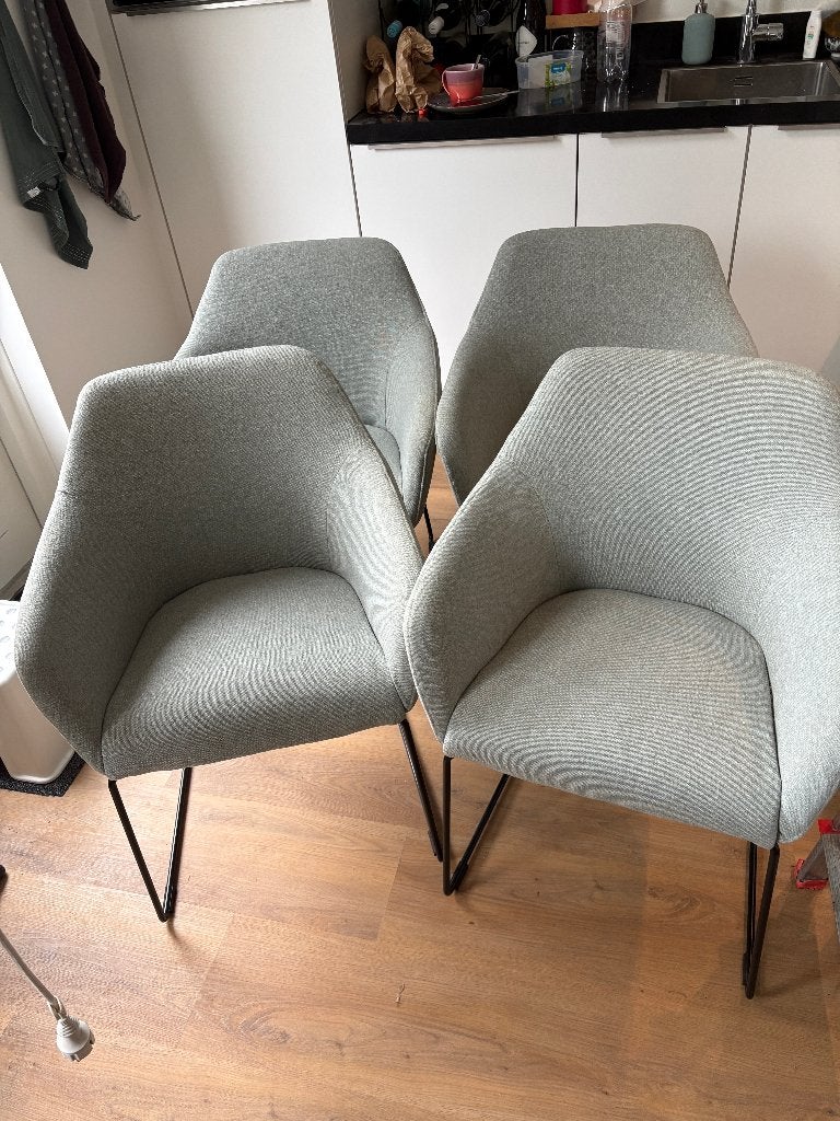 4 eetkamerstoelen Ikea Tossberg Gunnared/licht groen, Huis en Inrichting, Stoelen, Ophalen, Overige kleuren, Zo goed als nieuw