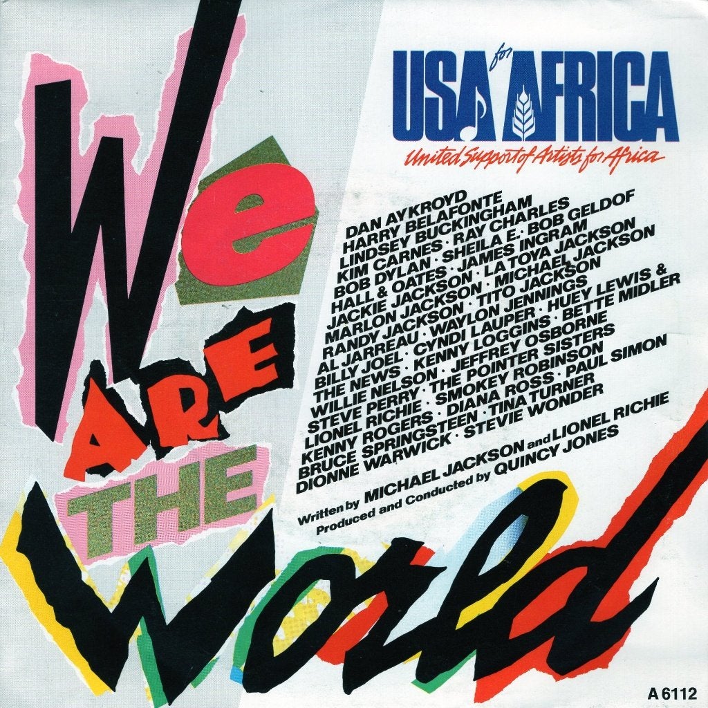 USA FOR AFRICA  -  We are the world, Gebruikt, 7 inch, Pop, Fotohoes